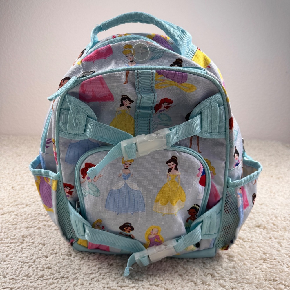 Pottery Barn Kids Disney Princess Mary Blair Backpack Girls Blue Good Condition